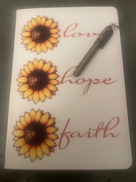 Love Hope Faith Notebook